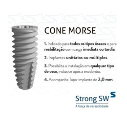 Implante Strong SW Cone Morse