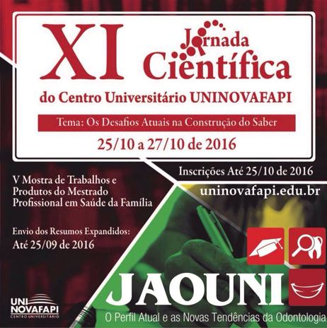 Jaouni - Jornada Acadêmica de Odontologia do Uninovafapi
