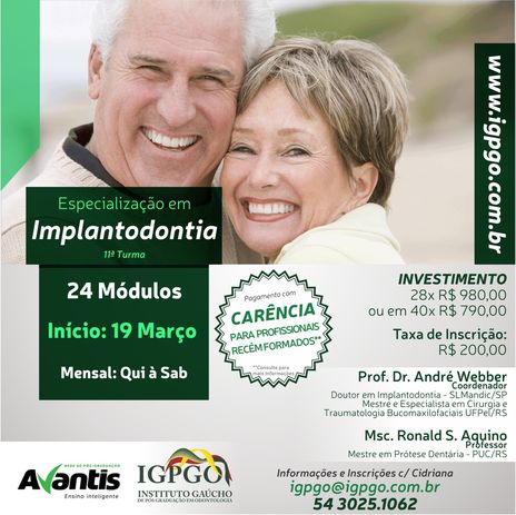 Especialização em Implantodontia - 11º Turma