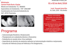 Endodontia em Ribeirão Preto SP- 01 e 02/04/2016