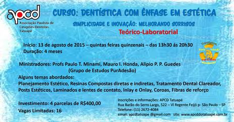 Curso de Aperfeiçoamento em Dentística