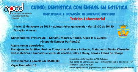 Curso de Aperfeiçoamento em Dentística