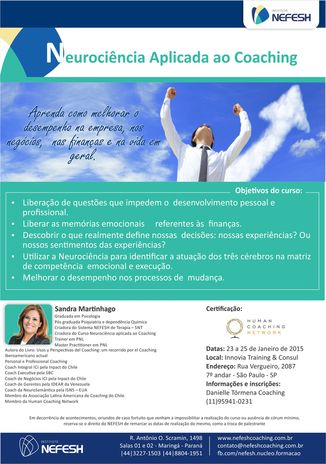 CURSO DE NEUROCIÊNCIA APLICADA AO COACHING PARA DESBLOQUEIO FINANCEIRO!