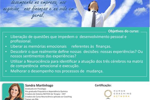 CURSO DE NEUROCIÊNCIA APLICADA AO COACHING PARA DESBLOQUEIO FINANCEIRO!