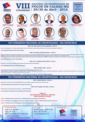 Viii Congresso Nacional de Odontologia de Poços de Caldas - Mg