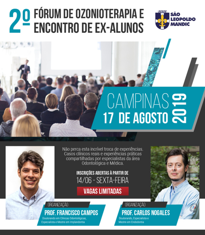 2o Fórum de Ozonioterapia e Encontro de Ex-Alunos